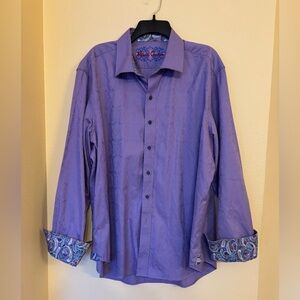 Robert Graham Lavender Button Down Shirt